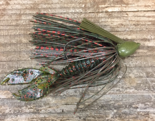 Skirted Weedless Jig with Soft Plastic Trailer © Bass Fishing Facts
