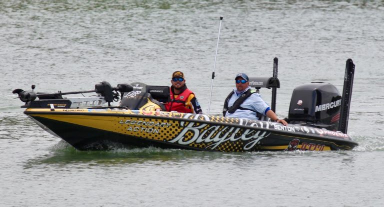 Bass boat and fishing gear